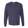 Comfortwash By Hanes - Mens Gdh250 Garment Dyed Long Sleeve T-Shirt With A Pocket
