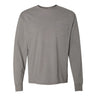 Comfortwash By Hanes - Mens Gdh250 Garment Dyed Long Sleeve T-Shirt With A Pocket