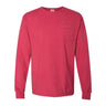 Comfortwash By Hanes - Mens Gdh250 Garment Dyed Long Sleeve T-Shirt With A Pocket