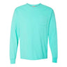 Comfortwash By Hanes - Mens Gdh250 Garment Dyed Long Sleeve T-Shirt With A Pocket