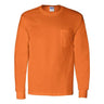 Gildan - Mens 2410 Ultra Cotton Long Sleeve Pocket T-Shirt