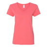 Gildan - Womens 5V00L Heavy Cotton V-Neck T-Shirt