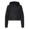 Independent Trading Co. - Womens Exp64Crp Lightweight Quarter-Zip Pullover Crop Windbreaker