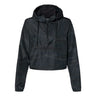Independent Trading Co. - Womens Exp64Crp Lightweight Quarter-Zip Pullover Crop Windbreaker