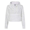 Independent Trading Co. - Womens Exp64Crp Lightweight Quarter-Zip Pullover Crop Windbreaker