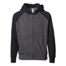 Independent Trading Co. - Infants Prm10Tsbz Lightweight Special Blend Raglan Zip Hood