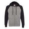 Independent Trading Co. - Mens Prm33Sbz Unisex Special Blend Raglan Full-Zip Hooded Sweatshirt