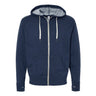 Independent Trading Co. - Mens Prm90Htz Unisex Heathered French Terry Full-Zip Hooded Sweatshirt