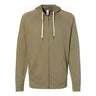 Independent Trading Co. - Mens Ss1000Z Icon Unisex Lightweight Loopback Terry Full-Zip Hooded Sweatshirt