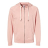 Independent Trading Co. - Mens Ss1000Z Icon Unisex Lightweight Loopback Terry Full-Zip Hooded Sweatshirt