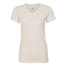 J. America - Womens 8136 Glitter V-Neck Short Sleeve T-Shirt