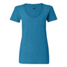 J. America - Womens 8169 V-Neck Slub T-Shirt