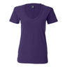 J. America - Womens 8169 V-Neck Slub T-Shirt