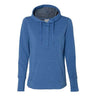 J. America - Womens 8431 Omega Stretch Snap-Placket Hooded Pullover