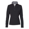 J. America - Womens 8433 Omega Stretch Quarter-Zip Pullover