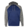J. America - Mens 8612 Colorblocked Cosmic Fleece Hooded Sweatshirt