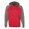 J. America - Mens 8612 Colorblocked Cosmic Fleece Hooded Sweatshirt
