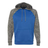 J. America - Mens 8612 Colorblocked Cosmic Fleece Hooded Sweatshirt