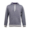 J. America - Mens 8701 Peppered Fleece Lapover Hooded Sweatshirt