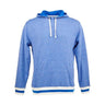 J. America - Mens 8701 Peppered Fleece Lapover Hooded Sweatshirt