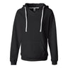 J. America - Womens 8836 Sueded V-Neck Hooded Sweatshirt