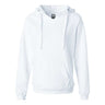 J. America - Womens 8836 Sueded V-Neck Hooded Sweatshirt