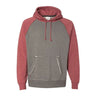 J. America - Mens 8885 Vintage Heather Hooded Sweatshirt