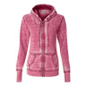 J. America - Womens 8913 Zen Fleece Full-Zip Hooded Sweatshirt