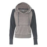 J. America - Womens 8926 Zen Fleece Raglan Hooded Sweatshirt