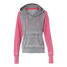 J. America - Womens 8926 Zen Fleece Raglan Hooded Sweatshirt