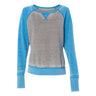 J. America - Womens 8927 Zen Fleece Raglan Sweatshirt