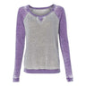 J. America - Womens 8927 Zen Fleece Raglan Sweatshirt