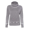 J. America - Womens 8930 Zen Fleece Cowl Neck Sweatshirt