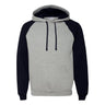 Jerzees - Mens 96Cr Nublend Colorblocked Raglan Hooded Sweatshirt