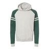 Jerzees - Mens 97Cr Nublend Varsity Colorblocked Raglan Hooded Sweatshirt