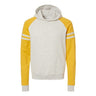 Jerzees - Mens 97Cr Nublend Varsity Colorblocked Raglan Hooded Sweatshirt