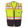 Kishigo - Mens 1515-1516 Premium Black Series Black Bottom Class 2 Vest
