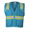 Kishigo - Mens B100-111 Ev Series Enhanced Visibility Multi-Pocket Mesh Vest