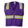 Kishigo - Mens B100-111 Ev Series Enhanced Visibility Multi-Pocket Mesh Vest