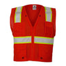 Kishigo - Mens B100-111 Ev Series Enhanced Visibility Multi-Pocket Mesh Vest
