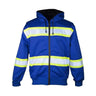 Kishigo - Mens B310-313 Ev Series Enhanced Visibility Full-Zip Hooded Sweatshirt