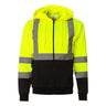 Kishigo - Mens Js102-103 Hi-Vis Full-Zip Hooded Sweatshirt