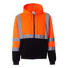 Kishigo - Mens Js102-103 Hi-Vis Full-Zip Hooded Sweatshirt