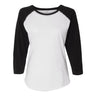 Lat - Womens 3530 Baseball Fine Jersey Three-Quarter Sleeve Tee