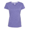 Lat - Womens 3591 Harborside MÃ©lange V-Neck T-Shirt