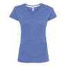 Lat - Womens 3591 Harborside MÃ©lange V-Neck T-Shirt