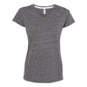 Lat - Womens 3591 Harborside MÃ©lange V-Neck T-Shirt