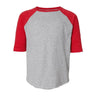 Lat - Kids 6130 Baseball Fine Jersey Three-Quarter Sleeve Tee