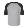 Lat - Kids 6130 Baseball Fine Jersey Three-Quarter Sleeve Tee