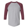 Lat - Mens 6930 Baseball Fine Jersey Tee